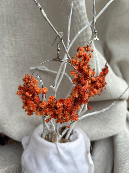 | Collection Alvina | Boucles d’oreilles en fleurs stabilisées