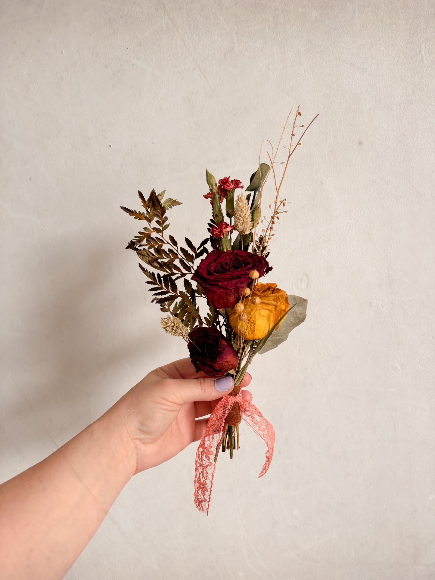 Bouquet de fleurs séchées