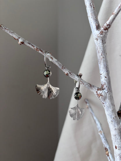 | Symphonie florale | Boucles d’oreilles en fleurs séchées et résine | #1002