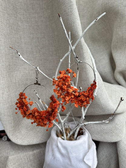| Collection Alvina | Boucles d’oreilles en fleurs stabilisées