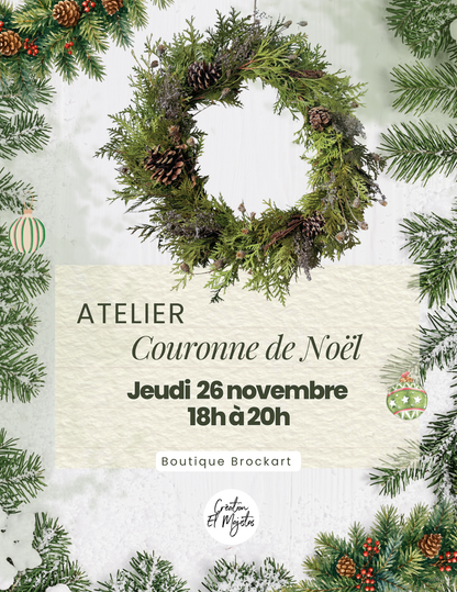 Atelier boutique Brockart - Jeudi 26 novembre de 18H à 20H