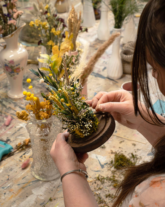 Atelier de dôme floral