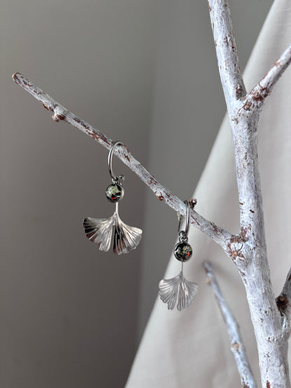 | Symphonie florale | Boucles d’oreilles en fleurs séchées et résine | #1002