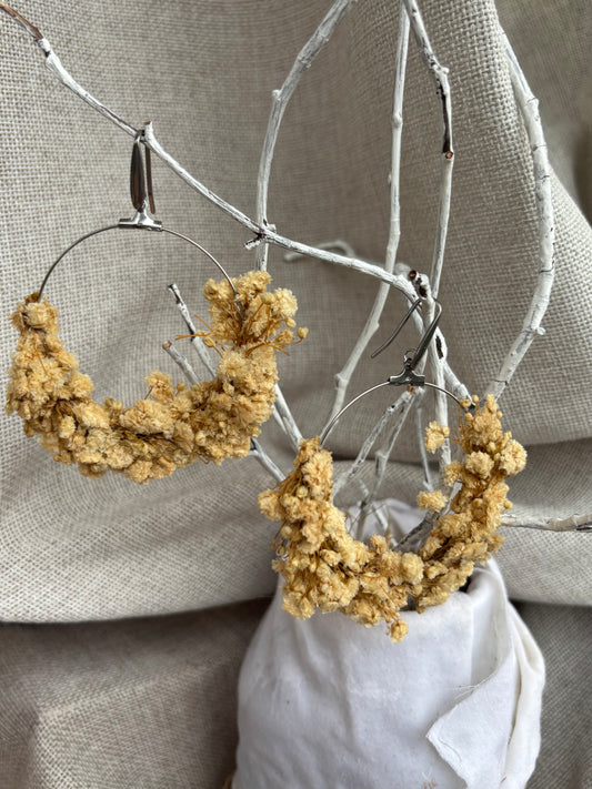 | Collection Alvina | Boucles d'oreilles en fleurs stabilisées